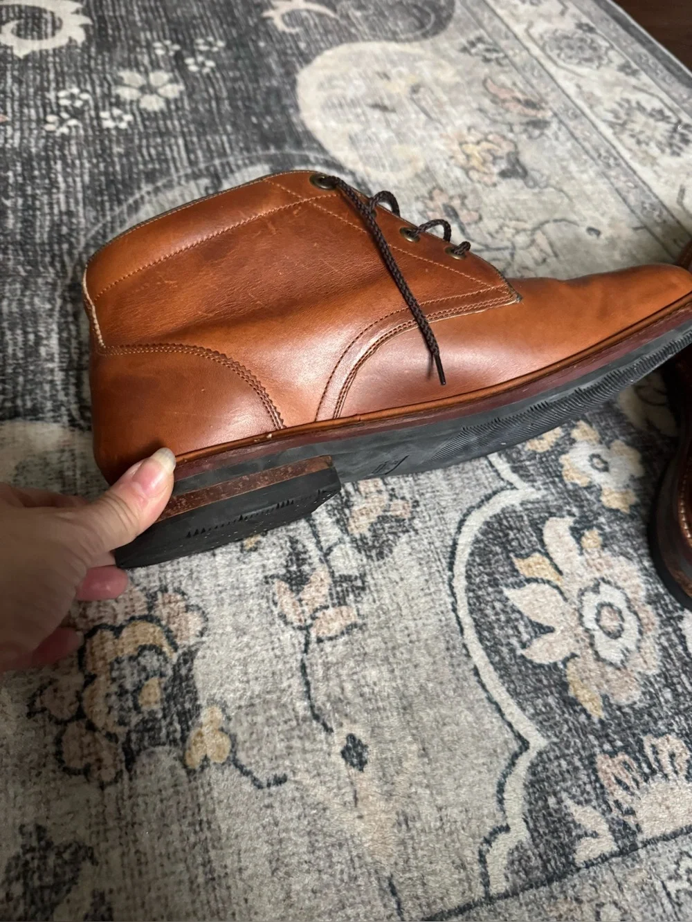Cole Haan Holland Grand British Men's Leather Chukka Boots - US 10, Brown